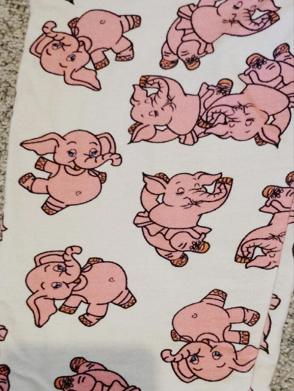 Kids Pink Pig Print Jogger Sweatpants